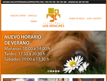 Tablet Screenshot of clinicaveterinarialosprincipes.com